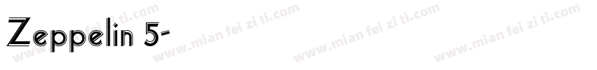 Zeppelin 5字体转换
